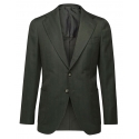 Viola Milano - Sartorial Half-lined Wool/Silk Blazer - Green - Handmade in Italy - Luxury Exclusive Collection