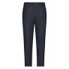 Viola Milano - Pantalone in Denim a Pieghe con Regolatori Laterali - Classici - Handmade in Italy - Luxury Exclusive Collection