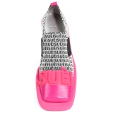 Suèi - Loafers of Bi-Color Jasquard with Fuxia Tou - Handmade in Italy - Luxury Exclusive Collection