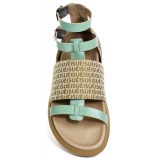 Suèi - Sandals of Bi-Color Jacquard - Handmade in Italy - Luxury Exclusive Collection