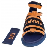 Suèi - Sandals With Velcro Smart/Suèi - Handmade in Italy - Luxury Exclusive Collection
