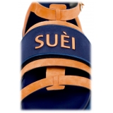 Suèi - Sandals With Velcro Smart/Suèi - Handmade in Italy - Luxury Exclusive Collection