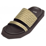 Suèi - Slippers of Bi-color Jacquard - Handmade in Italy - Luxury Exclusive Collection