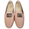 Suèi - Moccasins Colour Blush with Bullets -  Handmade in Italy - Luxury Exclusive Collection
