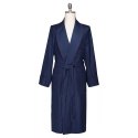 Viola Milano - Unlined VBC Wool/Silk Dressing Gown - Herringbone - Handmade in Italy - Luxury Exclusive Collection