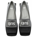 Suèi - Loafers With Patch and Squared Heels - Handmade in Italy - Luxury Exclusive Collection