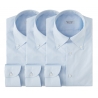 Viola Milano - Camicia con Colletto Button-Down in Tinta Unita Classica - Blu - Handmade in Italy - Luxury Exclusive Collection