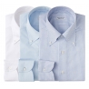 Viola Milano - 3 Camicie con Colletto Button-Down a Righe Oxford - Mescolare - Handmade in Italy - Luxury Exclusive Collection