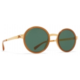 Mykita - Dayo - Mykita Acetate - Gold Brown Green - Metal Collection - Sunglasses - Mykita Eyewear