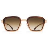 Mykita - Misty - Mykita Acetate - Champagne Gold Galapagos Brown Gradient - Metal Collection - Sunglasses - Mykita Eyewear