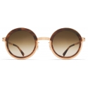 Mykita - Phillys - Mykita Acetate - Oro Champagne Galapagos Marrone Sfumato - Metal Collection