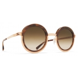 Mykita - Phillys - Mykita Acetate - Oro Champagne Galapagos Marrone Sfumato - Metal Collection