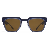 Mykita - Raymond - Mykita Acetate - Indaco Oceano Profondo Marrone - Metal Collection - Occhiali da Sole - Mykita Eyewear