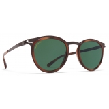 Mykita - Siwa - Mykita Acetate - Dark Brown Zanzibar Green - Metal Collection - Sunglasses - Mykita Eyewear