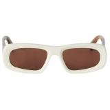 Off-White - Occhiali da Sole Austin - Bianco Marrone - Luxury - Off-White Eyewear