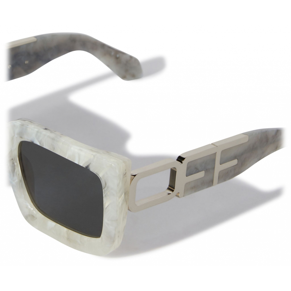 Off-White - Boston Sunglasses - Marble - Luxury - Off-White Eyewear -  Avvenice