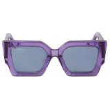 Off-White - Catalina Sunglasses - Transparent Purple - Luxury - Off-White Eyewear