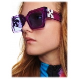 Off-White - Occhiali da Sole Catalina - Viola Trasparente - Luxury - Off-White Eyewear