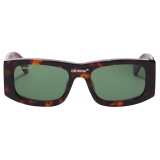 Off-White - Lucio Logo-Print Sunglasses - Brown Tortoiseshell - Luxury - Off-White Eyewear