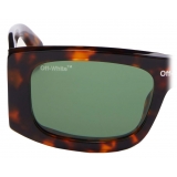 Off-White - Occhiali da Sole Lucio con Logo Stampa - Tartaruga Marrone - Luxury - Off-White Eyewear