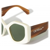 Off-White - Occhiali da Sole Denver - Bianco Marrone - Luxury - Off-White Eyewear