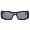 Off-White - Occhiali da Sole Lucio Rettangolari - Nero Grigio - Luxury - Off-White Eyewear