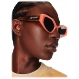 Off-White - Occhiali da Sole Memphis - Corallo Marrone - Luxury - Off-White Eyewear