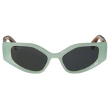 Off-White - Occhiali da Sole Memphis - Acqua Verde Marrone - Luxury - Off-White Eyewear