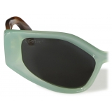 Off-White - Occhiali da Sole Memphis - Acqua Verde Marrone - Luxury - Off-White Eyewear