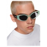 Off-White - Occhiali da Sole Memphis - Acqua Verde Marrone - Luxury - Off-White Eyewear