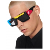 Off-White - Seattle Sunglasses - Black Light Blue Yellow Fuchsia - Luxury - Off-White Eyewear