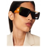 Off-White - Seattle Sunglasses - Black Orange Beige Green - Luxury - Off-White Eyewear