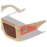 Off-White - Seattle Sunglasses - Apricot Coral Grey - Luxury - Off-White Eyewear