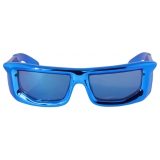 Off-White - Occhiali da Sole Volcanite - Blu Metallizzato - Luxury - Off-White Eyewear