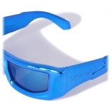 Off-White - Occhiali da Sole Volcanite - Blu Metallizzato - Luxury - Off-White Eyewear