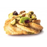 Vincente Delicacies - Almond Cookies with Sicilian Pistachios - Fine Pastry with Almonds in Crystal Box