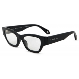 Giorgio Armani - Women’s Irregular-Shaped Glasses with Clip - Black - Sunglasses - Giorgio Armani Eyewear