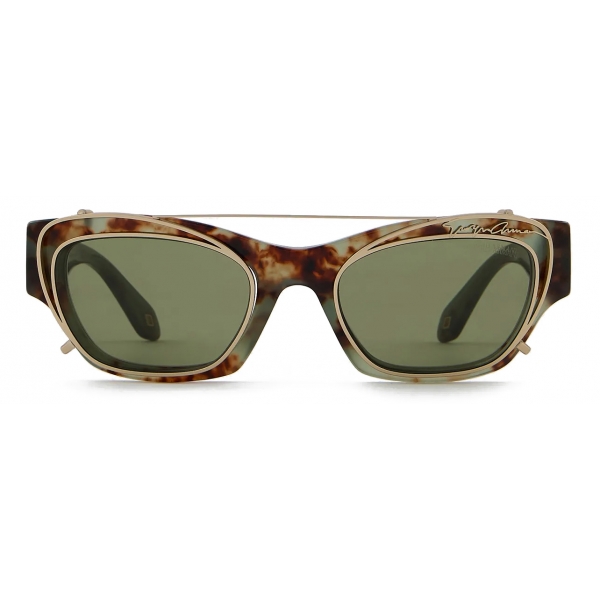 Giorgio Armani - Irregular-Shaped Glasses with Clip - Pattern - Sunglasses - Giorgio Armani Eyewear