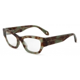 Giorgio Armani - Irregular-Shaped Glasses with Clip - Pattern - Sunglasses - Giorgio Armani Eyewear