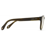 Giorgio Armani - Occhiali da Sole con Clip Forma Phantos - Verde Tartarugato - Occhiali da Sole - Giorgio Armani Eyewear