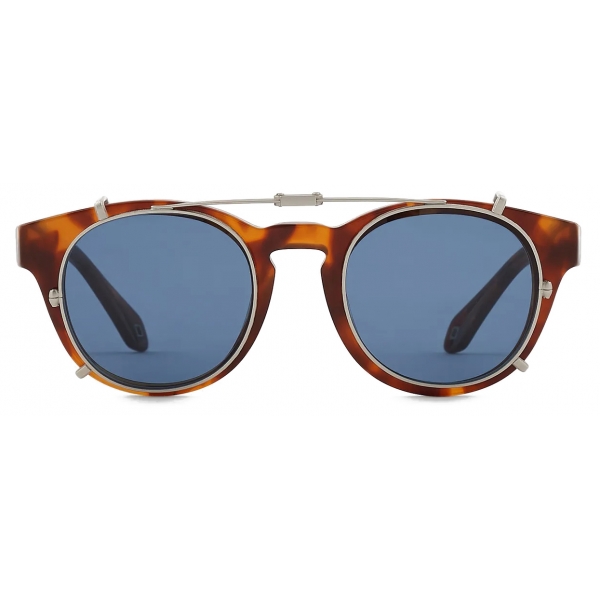 Giorgio Armani - Panto Glasses with Clip - Tortoiseshell Havana - Sunglasses - Giorgio Armani Eyewear
