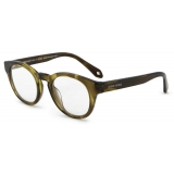 Giorgio Armani - Panto Glasses with Clip - Tortoiseshell Green - Sunglasses - Giorgio Armani Eyewear