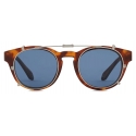 Giorgio Armani - Occhiali da Sole con Clip Forma Phantos - Marrone Tartarugato - Occhiali da Sole - Giorgio Armani Eyewear