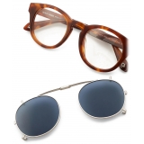 Giorgio Armani - Occhiali da Sole con Clip Forma Phantos - Marrone Tartarugato - Occhiali da Sole - Giorgio Armani Eyewear