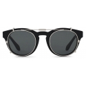 Giorgio Armani - Men’s Panto Glasses with Clip - Black - Sunglasses - Giorgio Armani Eyewear