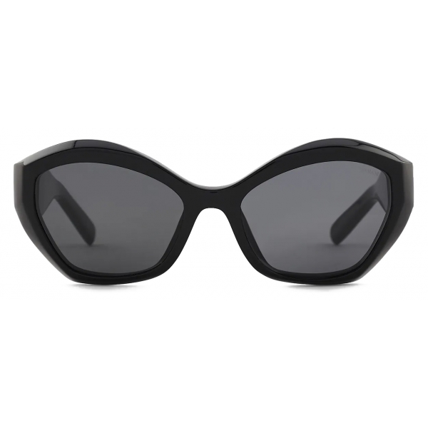 Giorgio Armani - Men’s Panto Glasses with Clip - Deep Black - Sunglasses - Giorgio Armani Eyewear