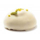 Vincente Delicacies - Almond Cookies with Sicilian Pistachios and Covered with Fine White Chocolate - Crystal Box