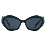 Giorgio Armani - Women’s Irregular-Shaped Sunglasses - Green - Sunglasses - Giorgio Armani Eyewear