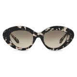 Giorgio Armani - Women’s Oval Sunglasses - Tortoiseshell Black - Sunglasses - Giorgio Armani Eyewear