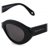 Giorgio Armani - Women’s Oval Sunglasses - Black - Sunglasses - Giorgio Armani Eyewear